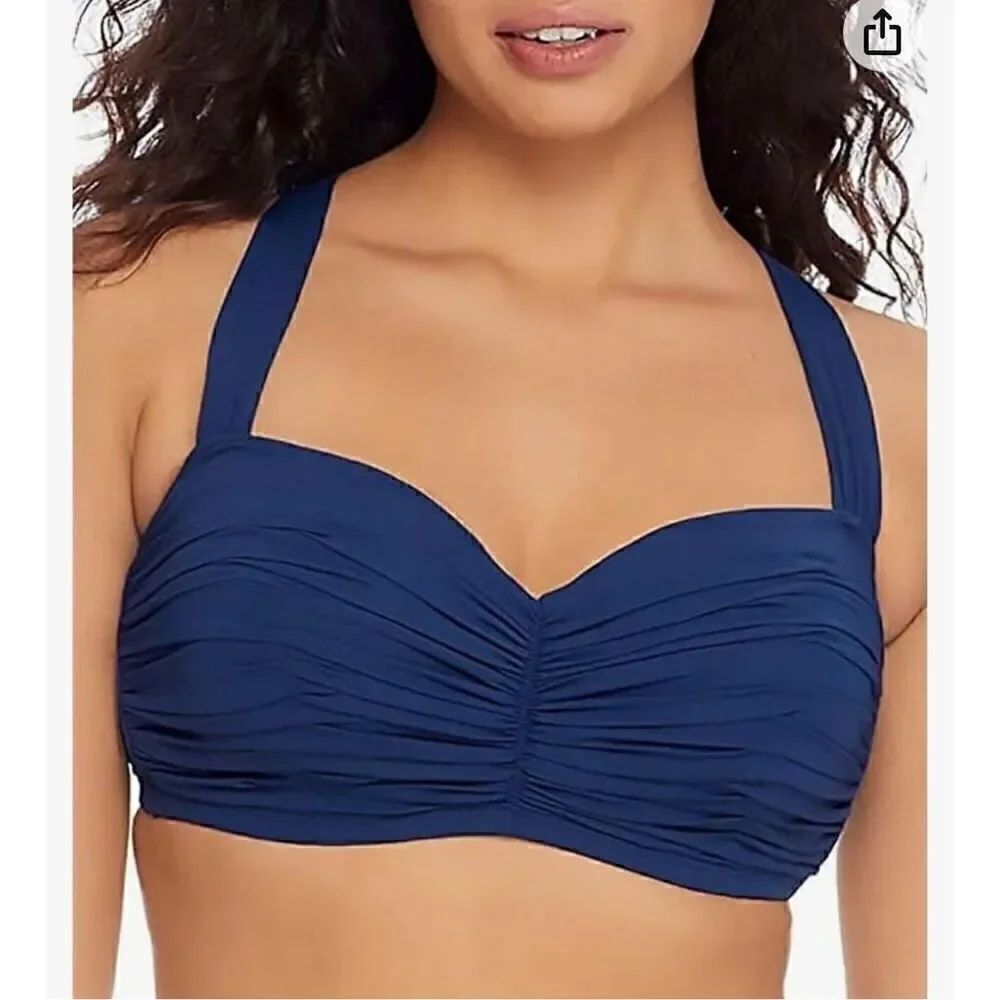 Bleu Rod Beattie Kore Shirred Bandeau Top